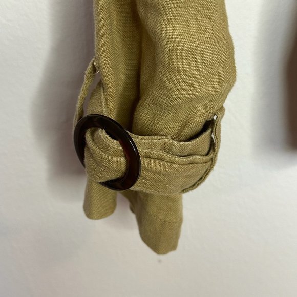 ZARA Jacket Utility cargo safari Tan Khaki Pocket Cropped XS - Picture 8 of 12